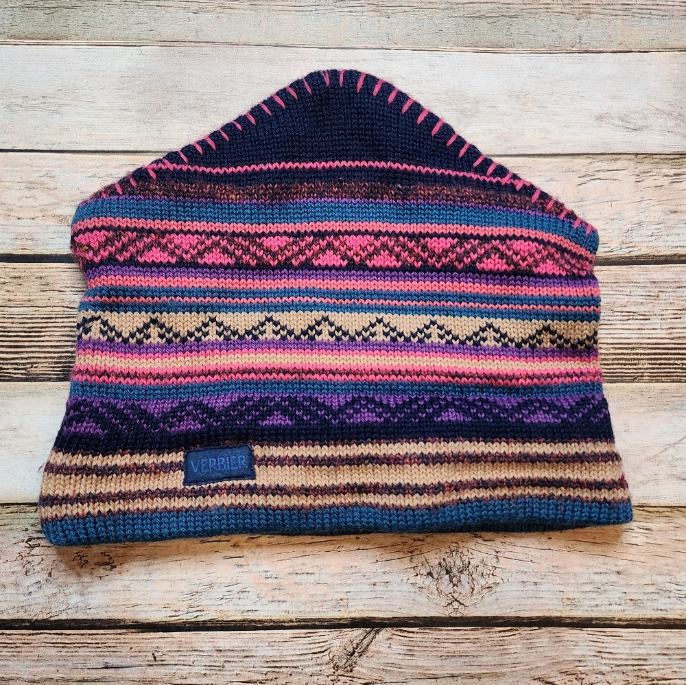 Unisex 100% Wool Verbier Beanie